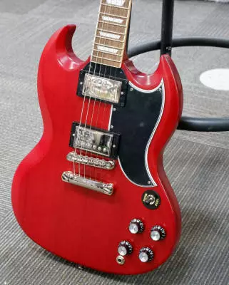 Epiphone - 1961 Les Paul SG Standard Electric Guitar with Case - Aged Sixties Cherry 2